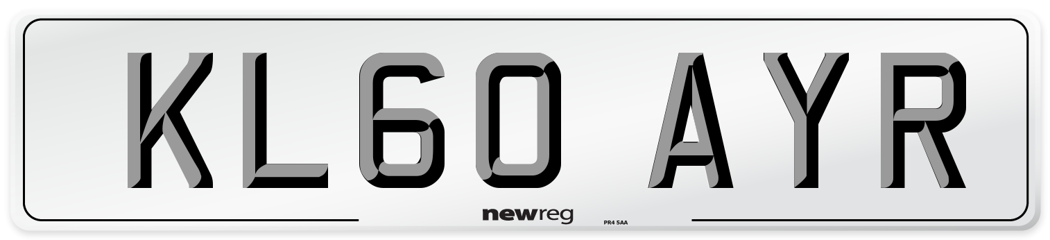 KL60 AYR Number Plate from New Reg